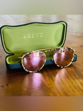 KREWE CHARTRES - Canary 18k with brand new rose gold mirrored lens!